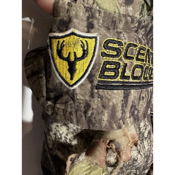 Scent Blocker Pants Camo 3D Real Leaf Mossy Oak Scentek Medium Outdoor Hunting - Picture 4 of 11